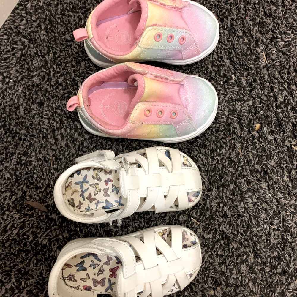 Toddler Sandals and Sneakers size 4